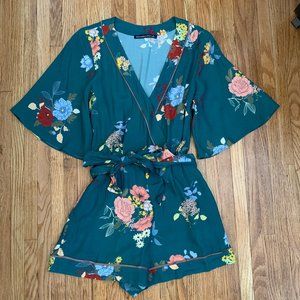 Abercrombie Floral Kimono Romper